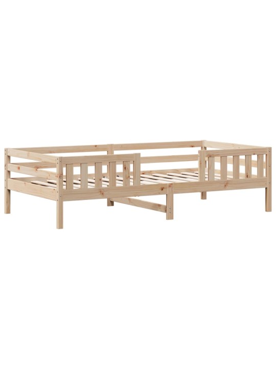 Gultas rāmis ar jumtu, 75x190 cm, priedes masīvkoks