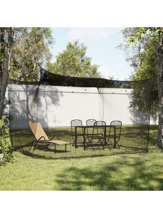 Moskītu tīkls iekštelpām āra 156 siets melns 300x300x200 cm