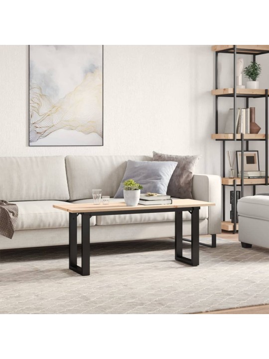 Kafijas galdiņš, o-rāmis, 110x40x45 cm, priedes koks, tērauds
