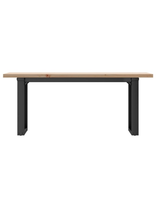 Kafijas galdiņš, o-rāmis, 110x40x45,5 cm, priedes koks, tērauds