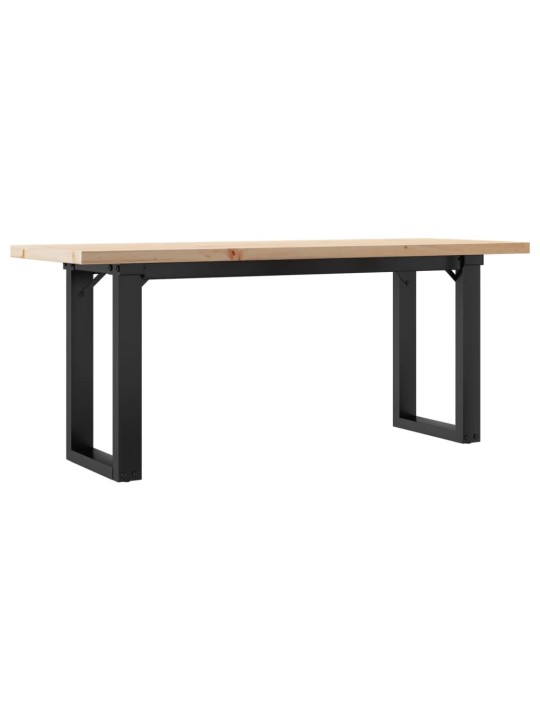 Kafijas galdiņš, o-rāmis, 110x40x45,5 cm, priedes koks, tērauds