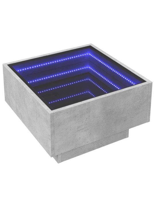 Kafijas galdiņš ar led, 50x50x30 cm, inženierijas koks