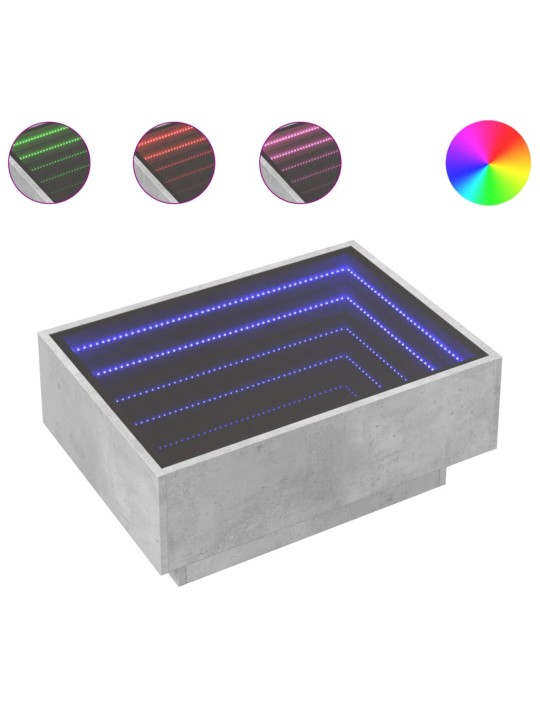 Kafijas galdiņš ar led, 70x50x30 cm, inženierijas koks