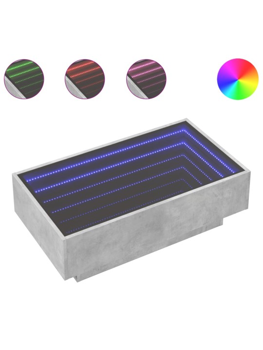 Kafijas galdiņš ar led, 90x50x30 cm, inženierijas koks