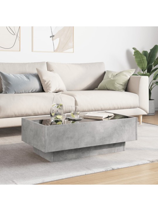 Kafijas galdiņš ar led, 90x50x30 cm, inženierijas koks