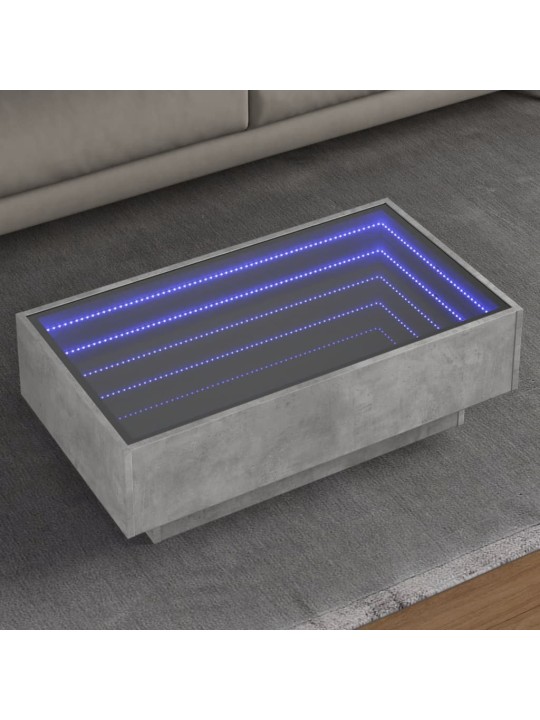 Kafijas galdiņš ar led, 90x50x30 cm, inženierijas koks