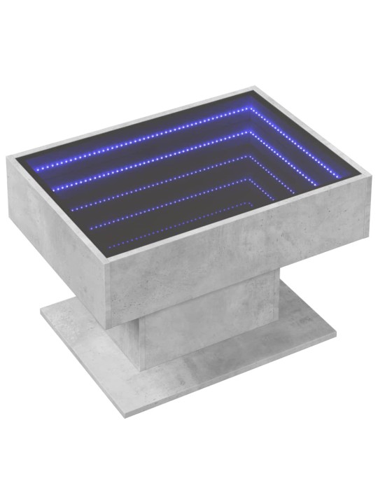 Kafijas galdiņš ar led, 70x50x45 cm, inženierijas koks
