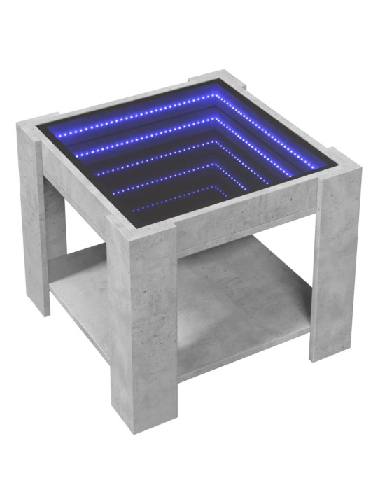 Kafijas galdiņš ar led, 53x53x45 cm, inženierijas koks