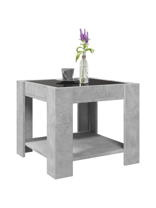 Kafijas galdiņš ar led, 53x53x45 cm, inženierijas koks