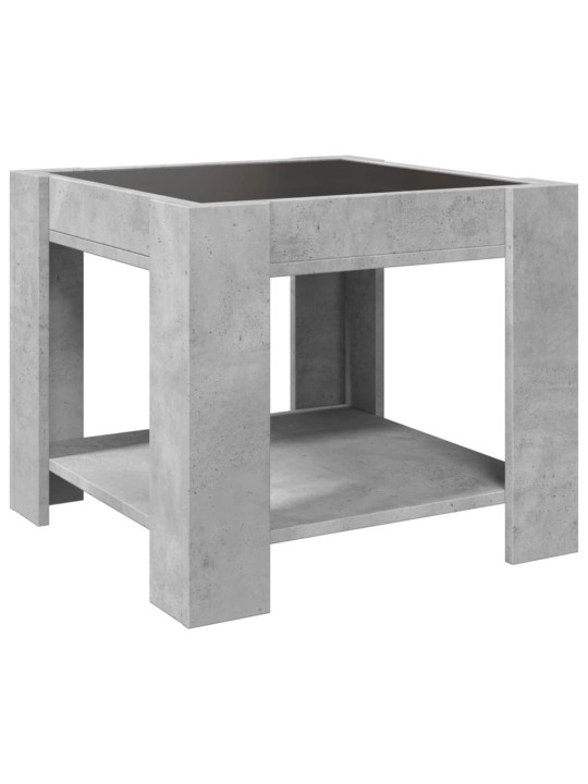 Kafijas galdiņš ar led, 53x53x45 cm, inženierijas koks