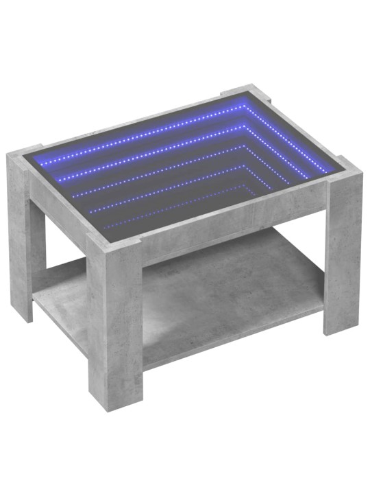 Kafijas galdiņš ar led, 73x53x45 cm, inženierijas koks