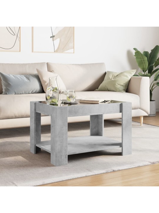 Kafijas galdiņš ar led, 73x53x45 cm, inženierijas koks