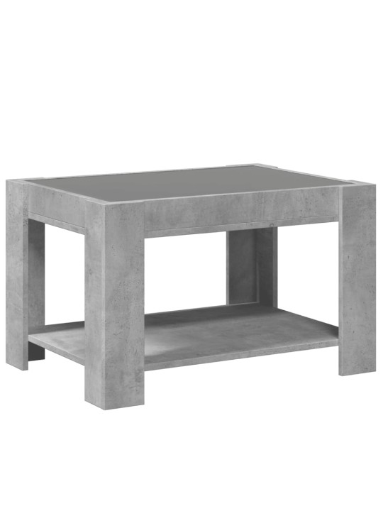 Kafijas galdiņš ar led, 73x53x45 cm, inženierijas koks