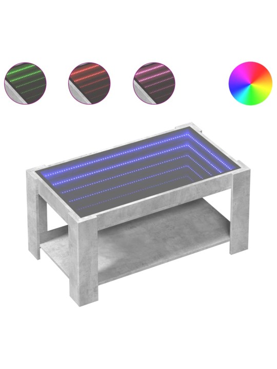 Kafijas galdiņš ar led, 93x53x45 cm, inženierijas koks