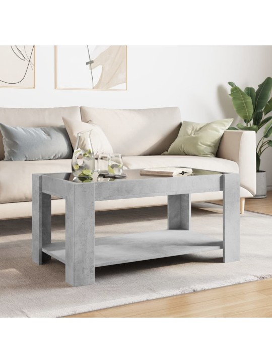 Kafijas galdiņš ar led, 93x53x45 cm, inženierijas koks