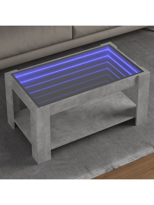Kafijas galdiņš ar led, 93x53x45 cm, inženierijas koks