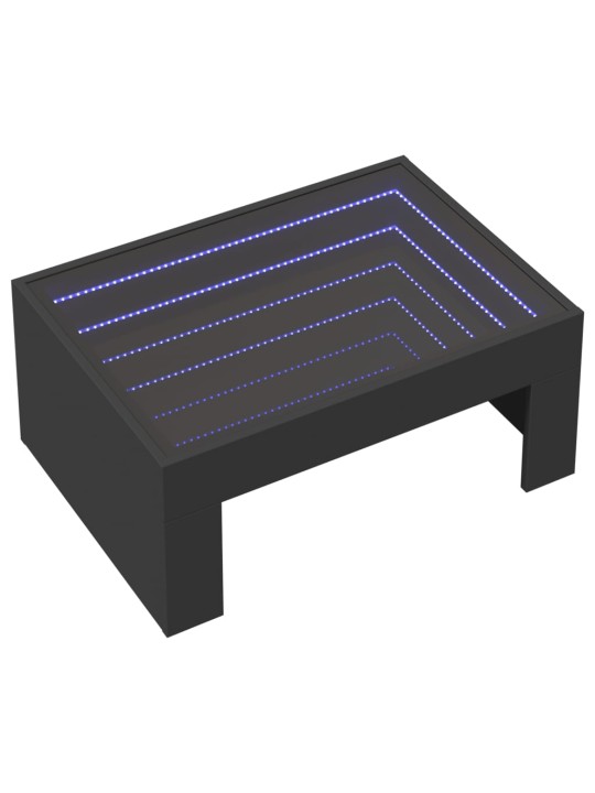 Kafijas galdiņš ar led, melns, 70x50x30 cm