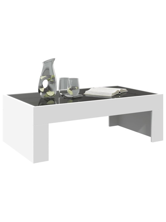 Kafijas galdiņš ar led, balts, 90x50x30 cm
