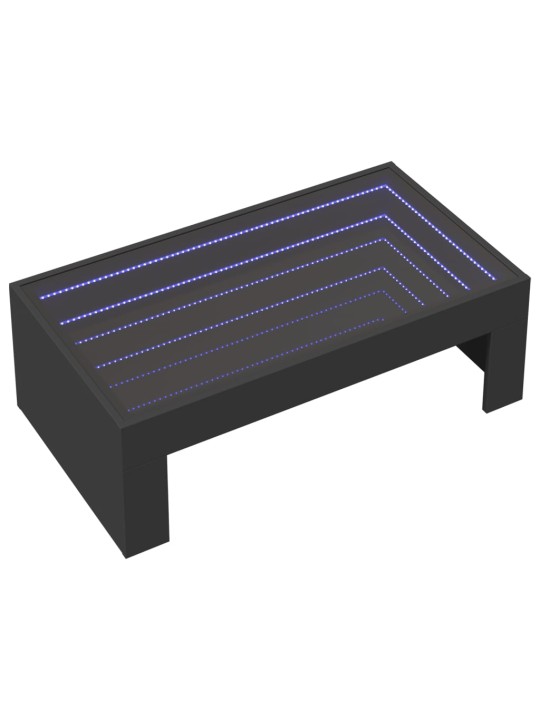 Kafijas galdiņš ar led, melns, 90x50x30 cm