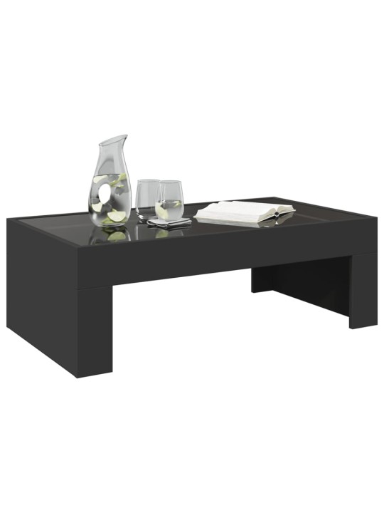 Kafijas galdiņš ar led, melns, 90x50x30 cm
