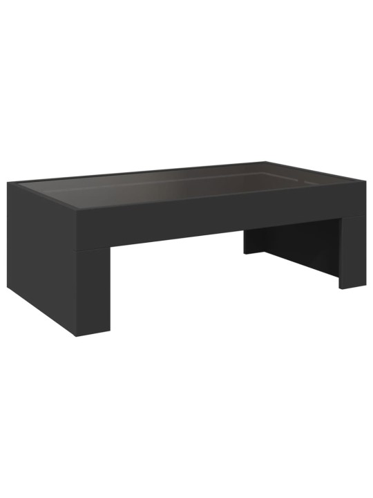 Kafijas galdiņš ar led, melns, 90x50x30 cm
