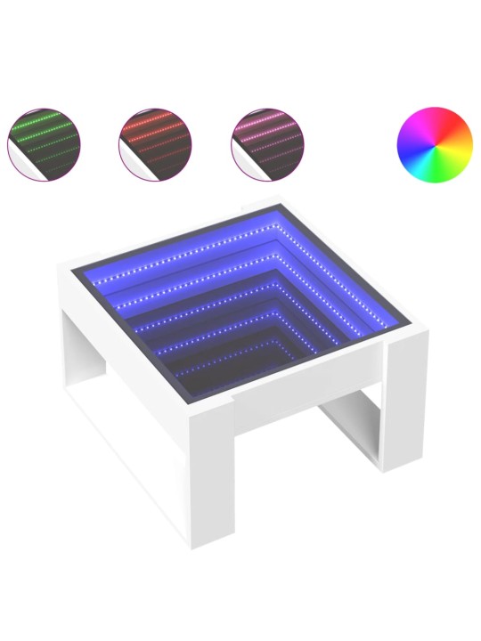 Kafijas galdiņš ar led, balts, 50x53x30 cm