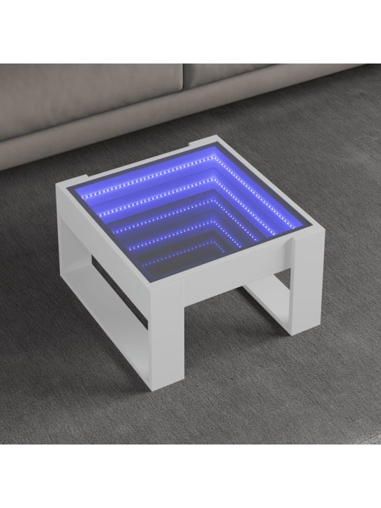 Kafijas galdiņš ar led, balts, 50x53x30 cm