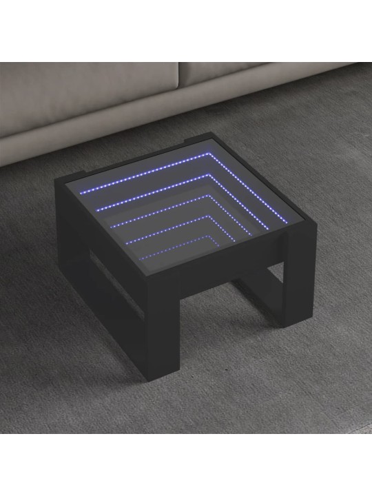 Kafijas galdiņš ar led, melns, 50x53x30 cm