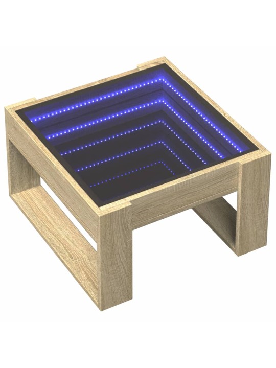 Kafijas galdiņš ar led, ozola krāsa, 50x53x30 cm