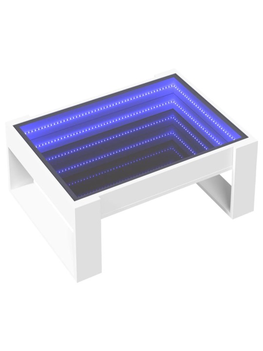 Kafijas galdiņš ar led, balts, 70x53x30 cm