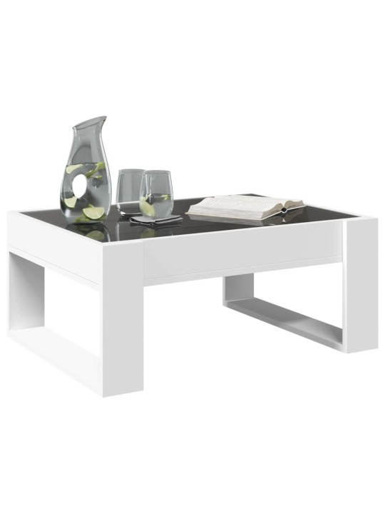 Kafijas galdiņš ar led, balts, 70x53x30 cm