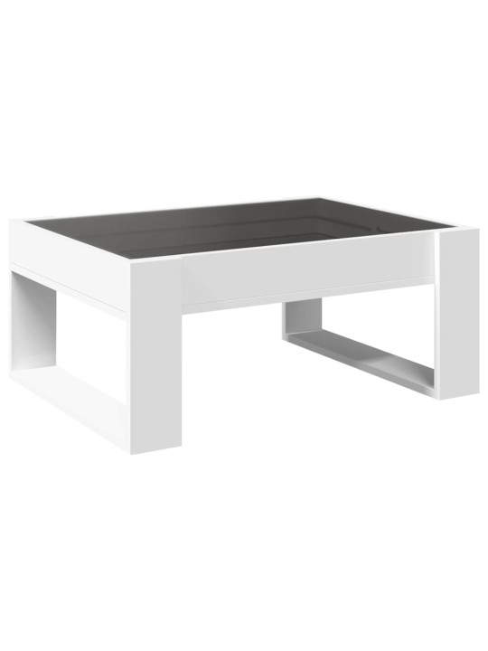 Kafijas galdiņš ar led, balts, 70x53x30 cm