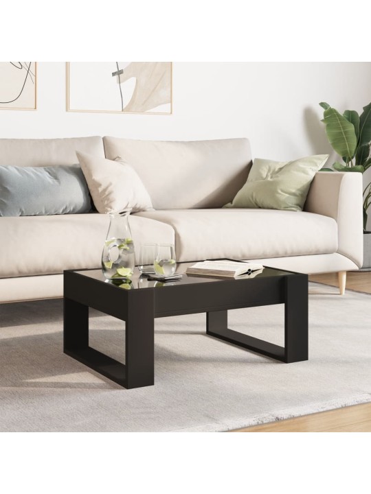 Kafijas galdiņš ar led, melns, 70x53x30 cm