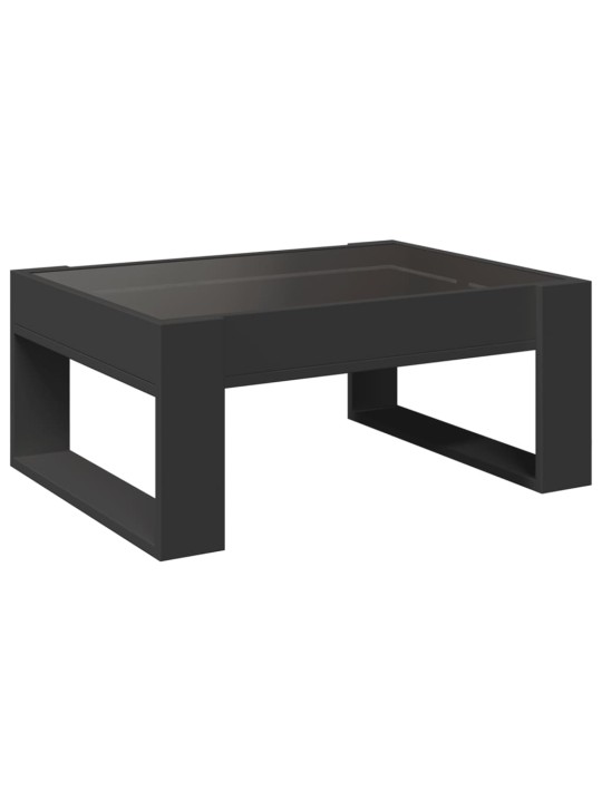 Kafijas galdiņš ar led, melns, 70x53x30 cm
