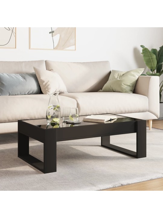 Kafijas galdiņš ar led, melns, 90x53x30 cm