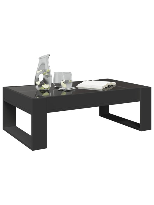 Kafijas galdiņš ar led, melns, 90x53x30 cm