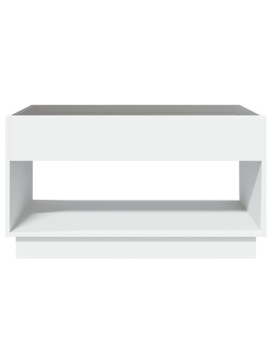 Kafijas galdiņš ar led, balts, 90x50x50 cm