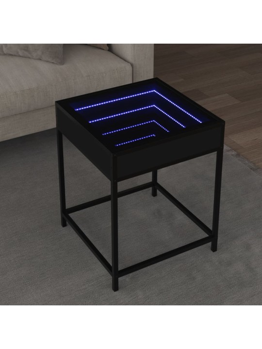 Kafijas galdiņš ar led, melns, 40x40x51 cm