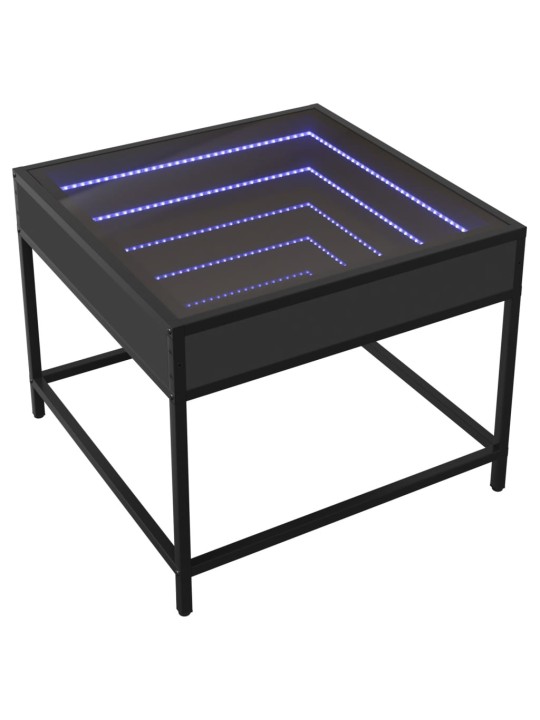 Kafijas galdiņš ar led, melns, 50x50x41 cm