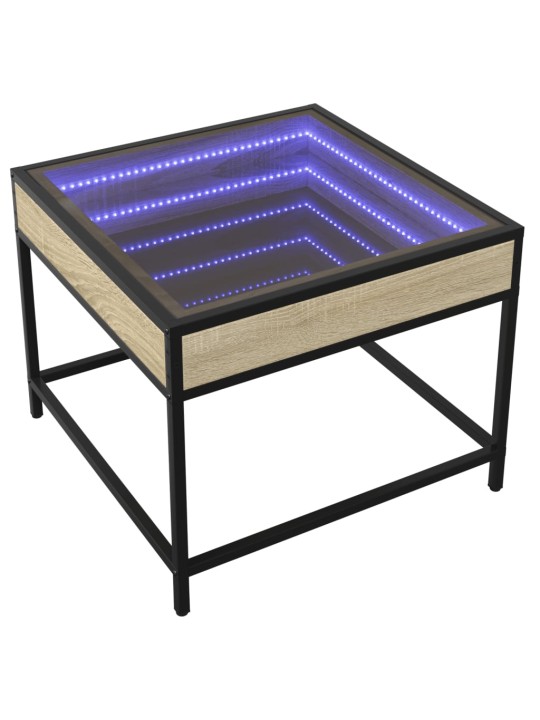 Kafijas galdiņš ar led, ozola krāsa, 50x50x41 cm
