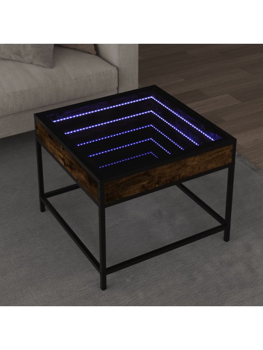 Kafijas galdiņš ar led, ozola krāsa, 50x50x41 cm