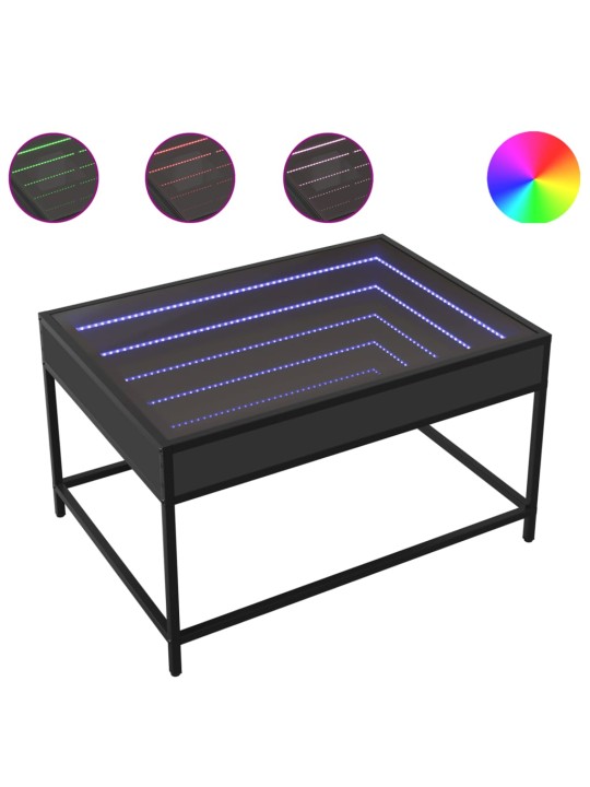 Kafijas galdiņš ar led, melns, 70x50x41 cm