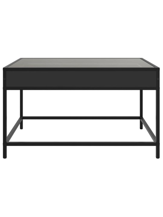 Kafijas galdiņš ar led, melns, 70x50x41 cm