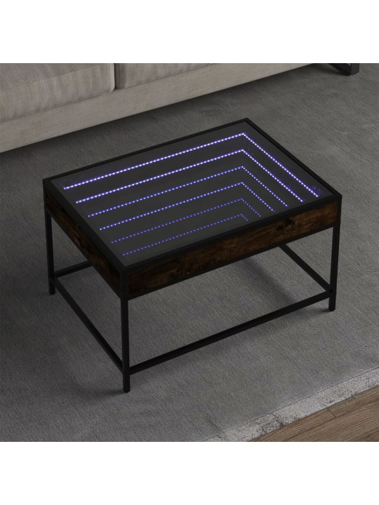 Kafijas galdiņš ar led, ozola krāsa, 70x50x41 cm