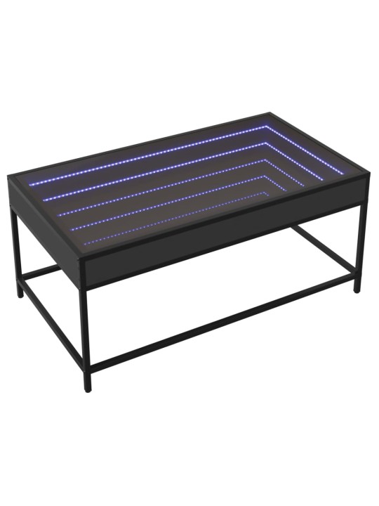 Kafijas galdiņš ar led, melns, 90x50x41 cm