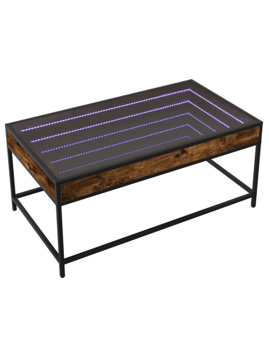 Kafijas galdiņš ar led, ozola krāsa, 90x50x41 cm
