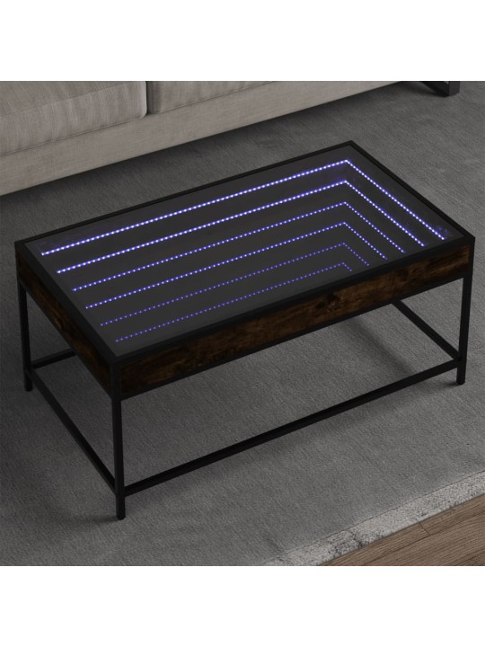 Kafijas galdiņš ar led, ozola krāsa, 90x50x41 cm