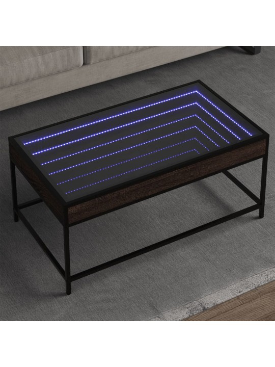 Kafijas galdiņš ar led, brūna ozola , 90x50x41 cm