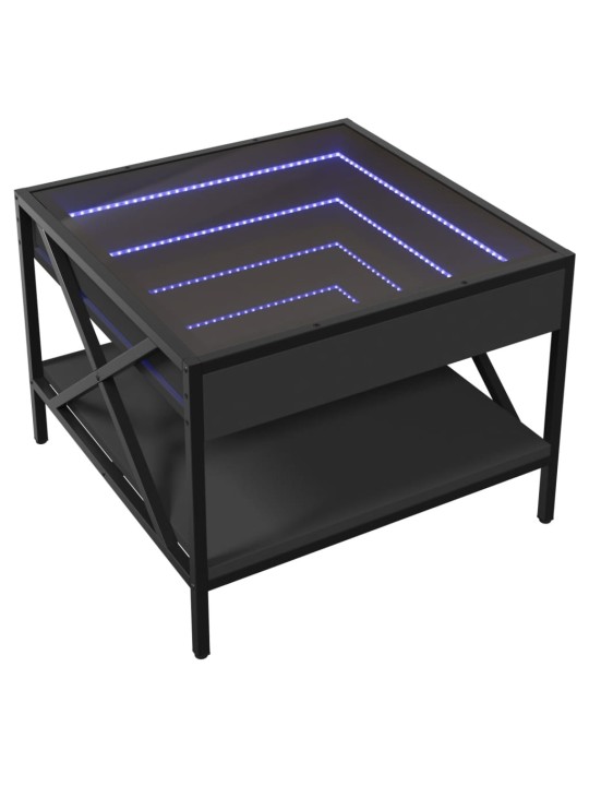 Kafijas galdiņš ar led, melns, 50x50x38 cm