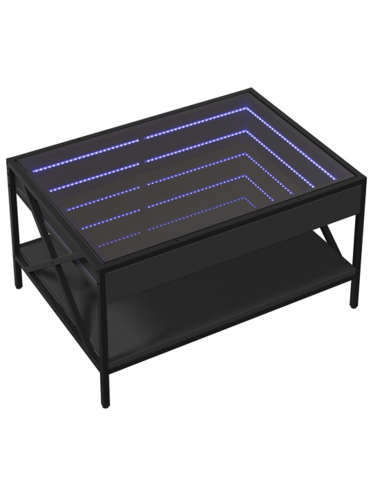 Kafijas galdiņš ar led, melns, 70x50x38 cm